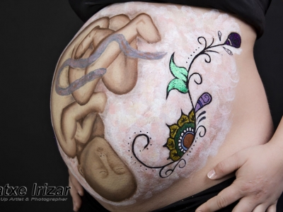 Bodypainting Embarazada – Zigor y Yolanda – Maquillaje y Fotografía: Iratxe Irizar