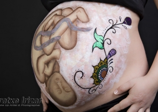 Bodypainting Embarazada – Zigor y Yolanda – Maquillaje y Fotografía: Iratxe Irizar