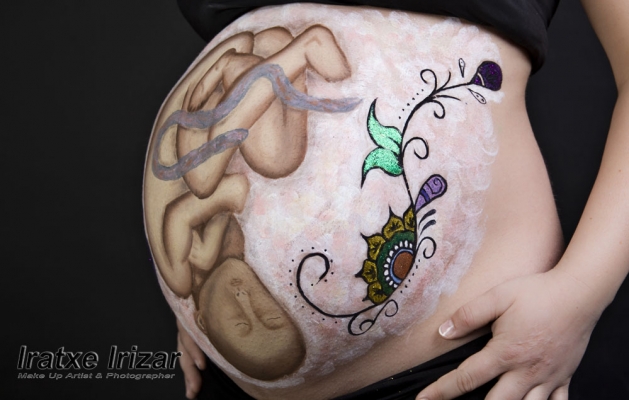 Bodypainting Embarazada – Zigor y Yolanda – Maquillaje y Fotografía: Iratxe Irizar